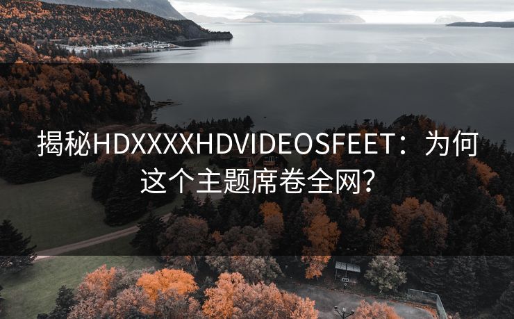 揭秘HDXXXXHDVIDEOSFEET：为何这个主题席卷全网？