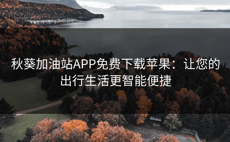 秋葵加油站APP免费下载苹果：让您的出行生活更智能便捷