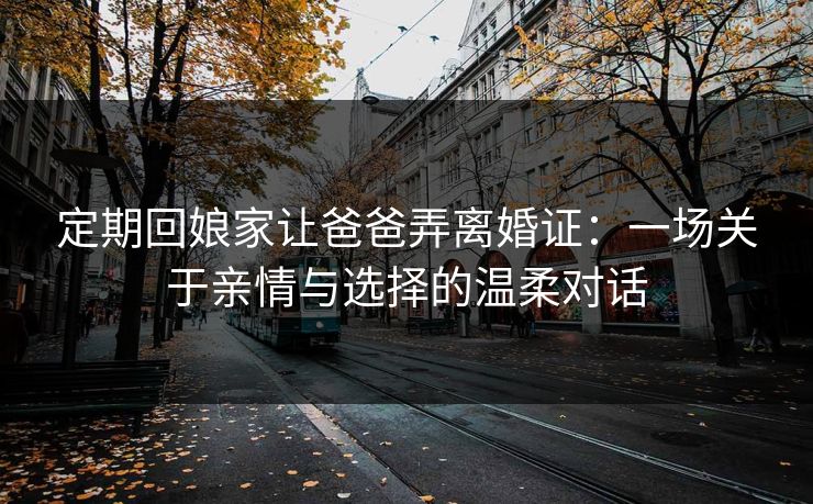 定期回娘家让爸爸弄离婚证：一场关于亲情与选择的温柔对话